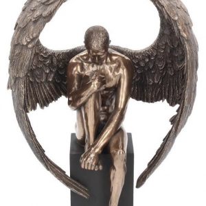 Angel's Reflection - Reflekterande Ängelfigur i Brons 26 cm -