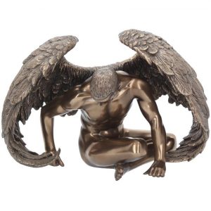 Angel's Rest - Vilande Änglafigur i Brons 20 cm -