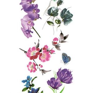 Blooming Flowers - 5 st Tatueringar -