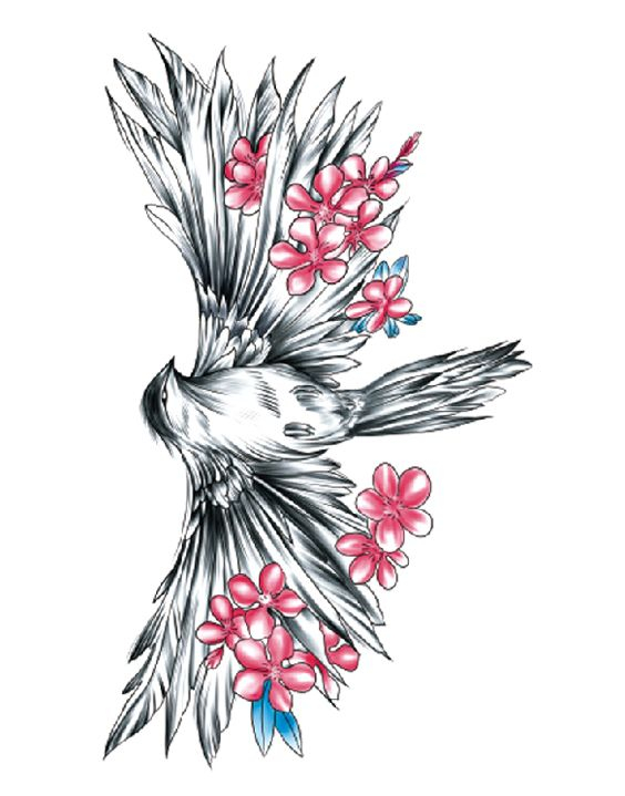 Flowered Bird -