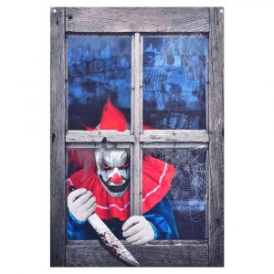 Fönsterdekoration Halloween Clown - Hisabjoker