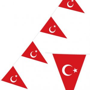Turkisk Flagga Vimpelbanner på 10 Meter -